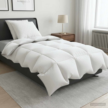 90% ganzen dons dekbedset FULDA 3 st 140 x 220 cm 210 GSM Wit