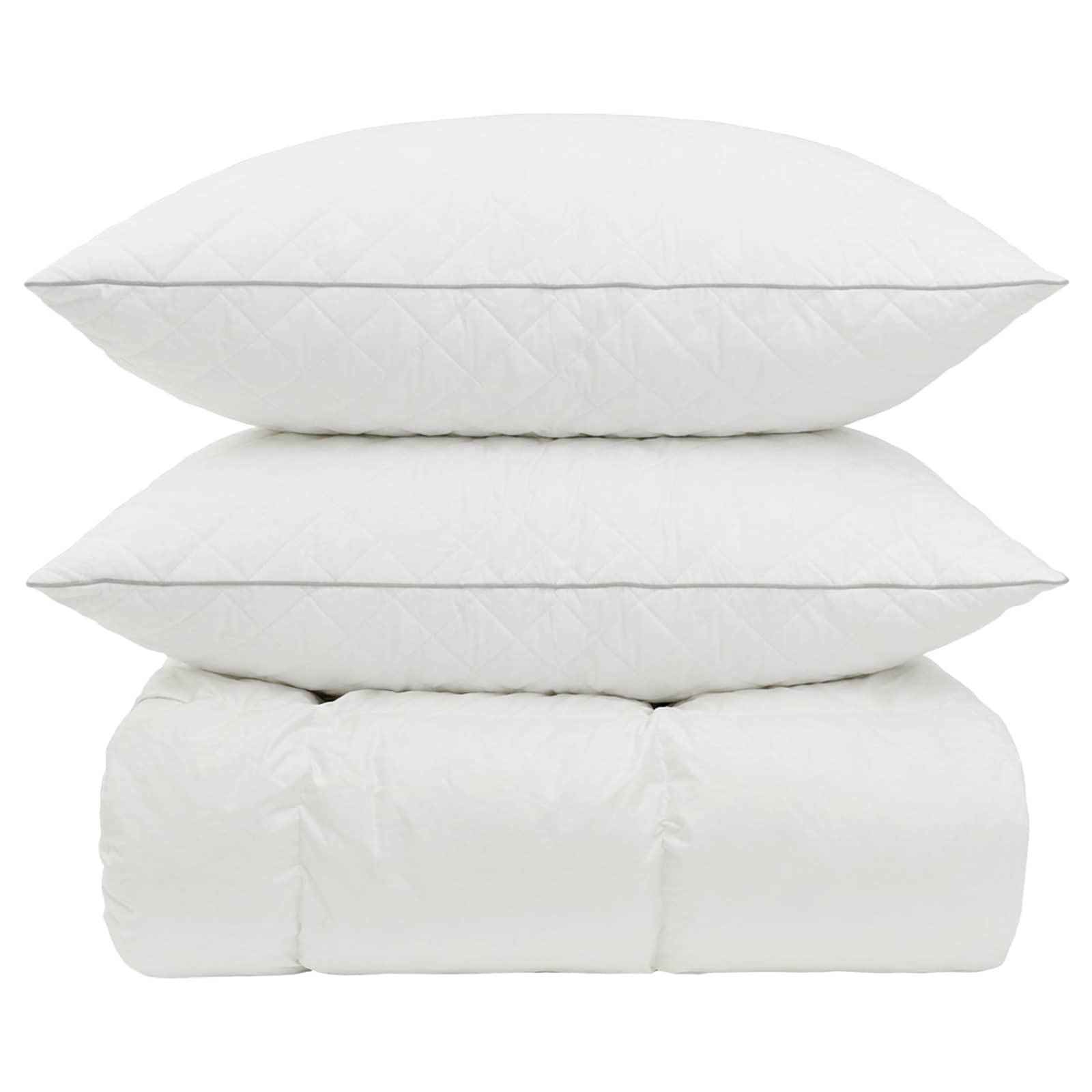 90% ganzen dons dekbedset FULDA 3 st 220 x 240 cm Winter Wit
