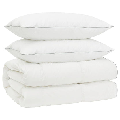 90% ganzen dons dekbedset FULDA 3 st 200 x 240 cm 310 GSM Wit