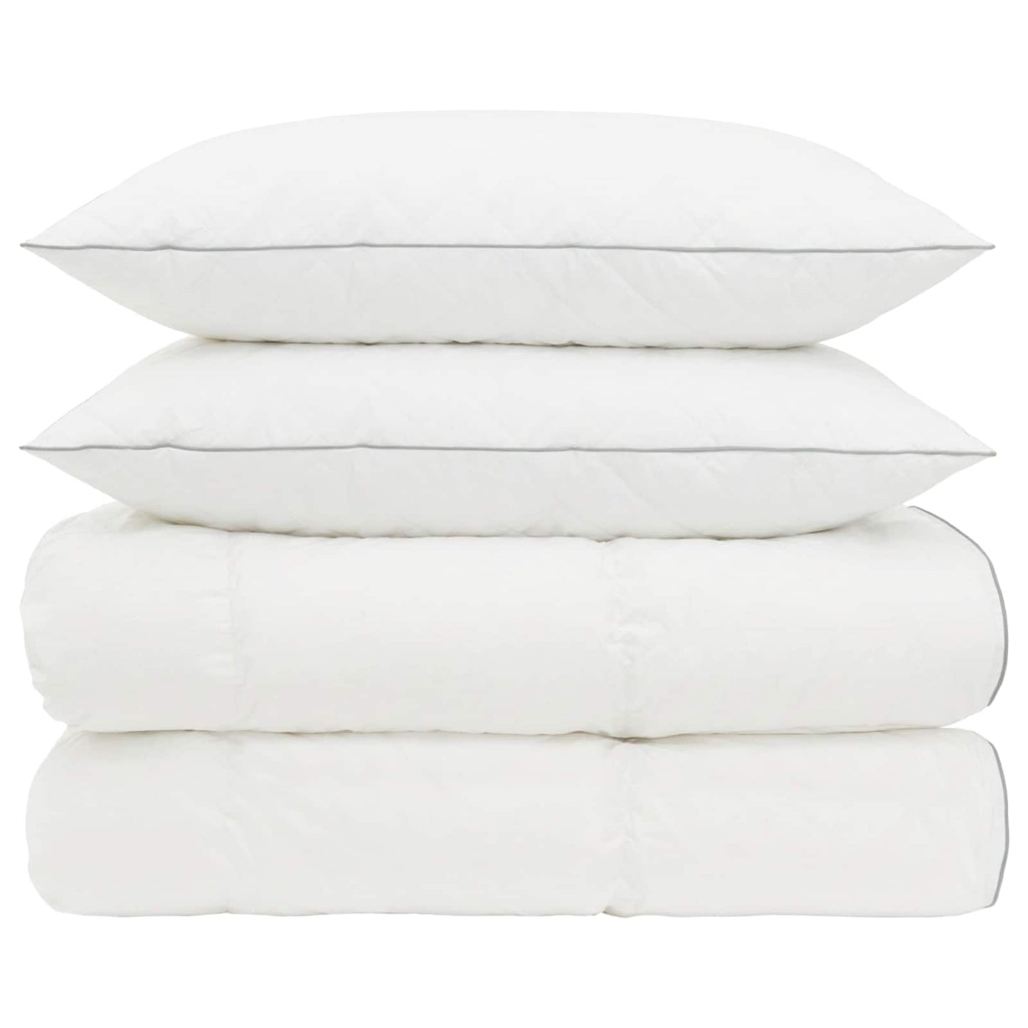90% ganzen dons dekbedset FULDA 3 st 200 x 240 cm 310 GSM Wit