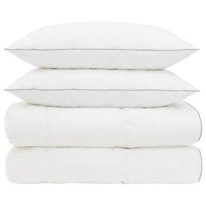 90% ganzen dons dekbedset FULDA 3 st 200 x 240 cm 310 GSM Wit