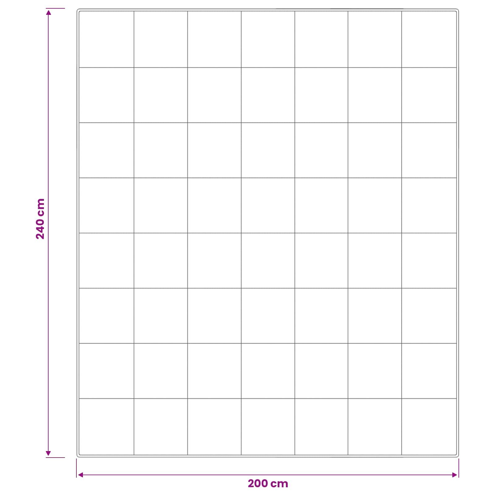 90% ganzen dons dekbedset FULDA 3 st 200 x 240 cm 310 GSM Wit