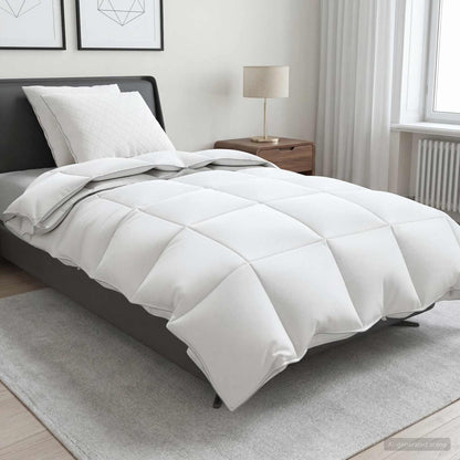 90% ganzen dons dekbedset FULDA 3 st 135 x 220 cm 310 GSM Wit