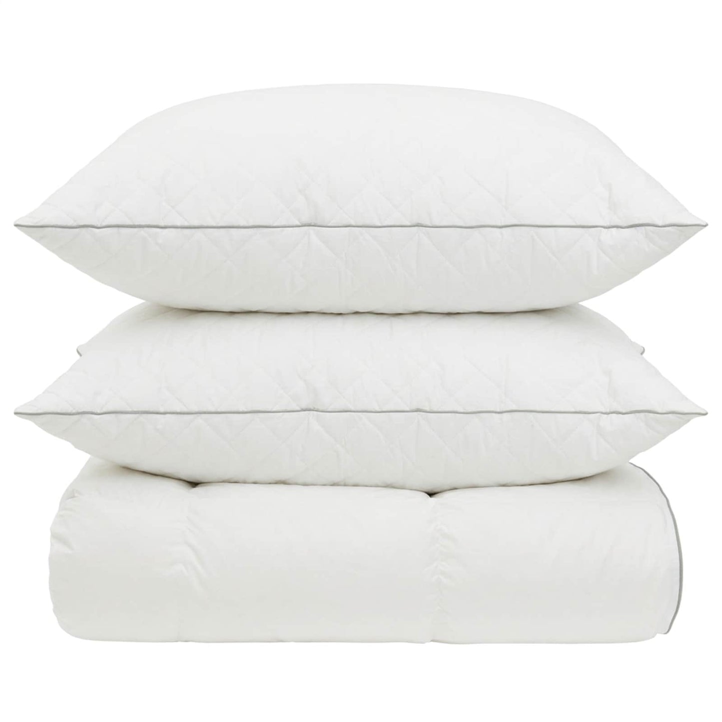 90% ganzen dons dekbedset FULDA 3 st 135 x 220 cm 310 GSM Wit