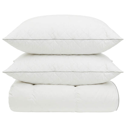 90% ganzen dons dekbedset FULDA 3 st 135 x 220 cm 310 GSM Wit