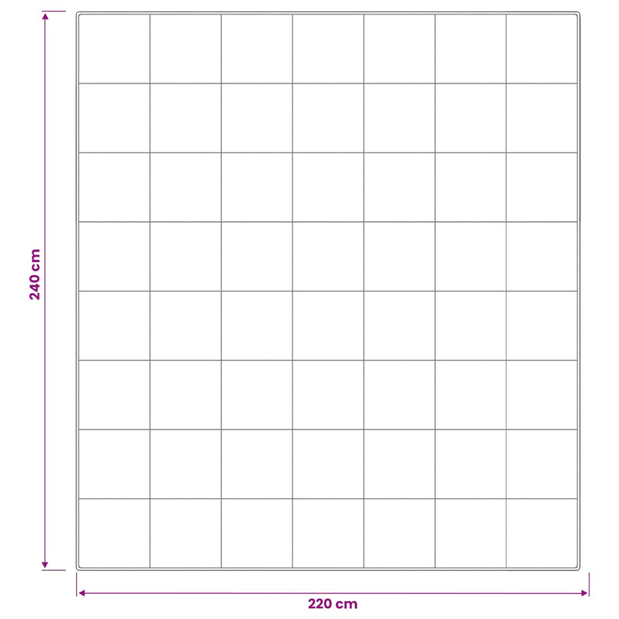 90% ganzen dons dekbedset FULDA 3 st 220 x 240 cm 310 GSM Wit