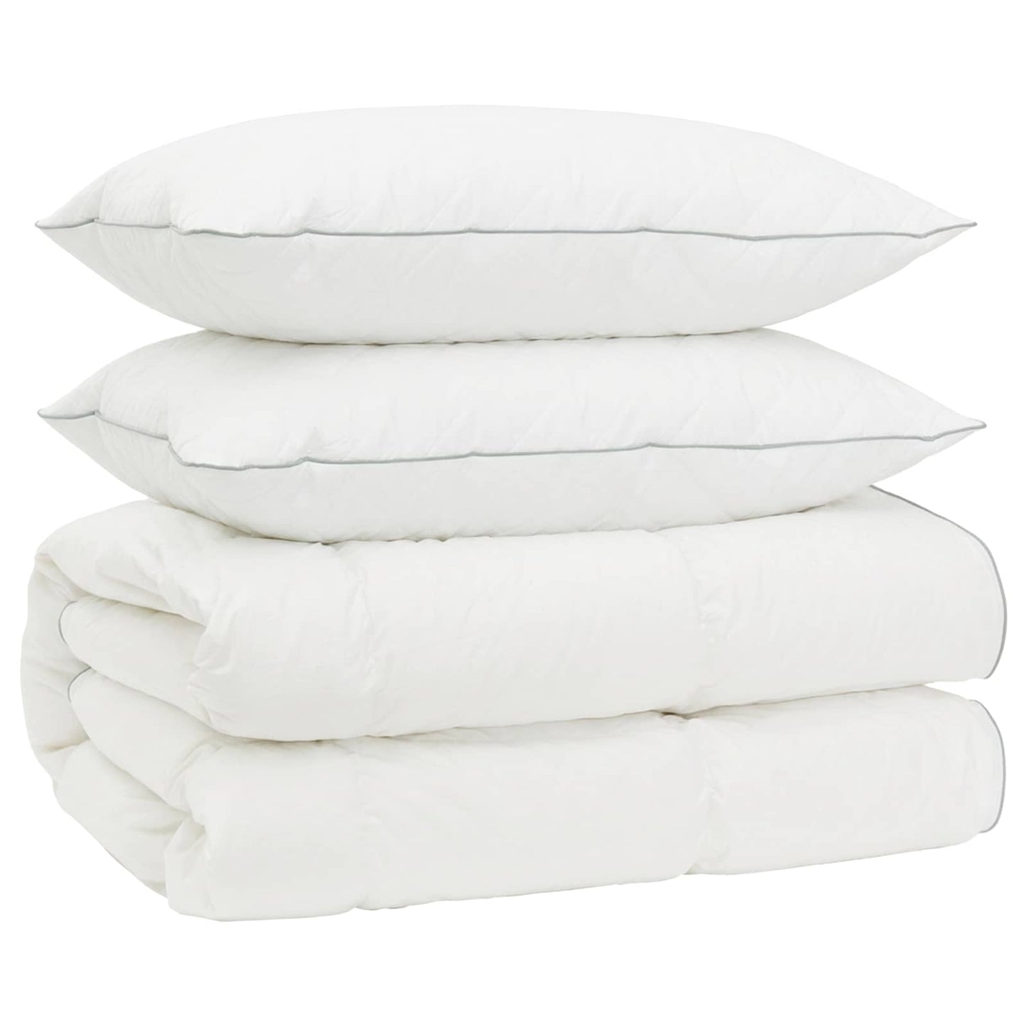 90% ganzen dons dekbedset FULDA 3 st 220 x 260 cm 310 GSM Wit