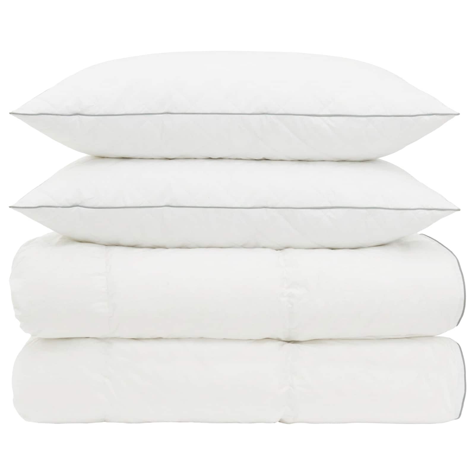 90% ganzen dons dekbedset FULDA 3 st 220 x 260 cm 310 GSM Wit