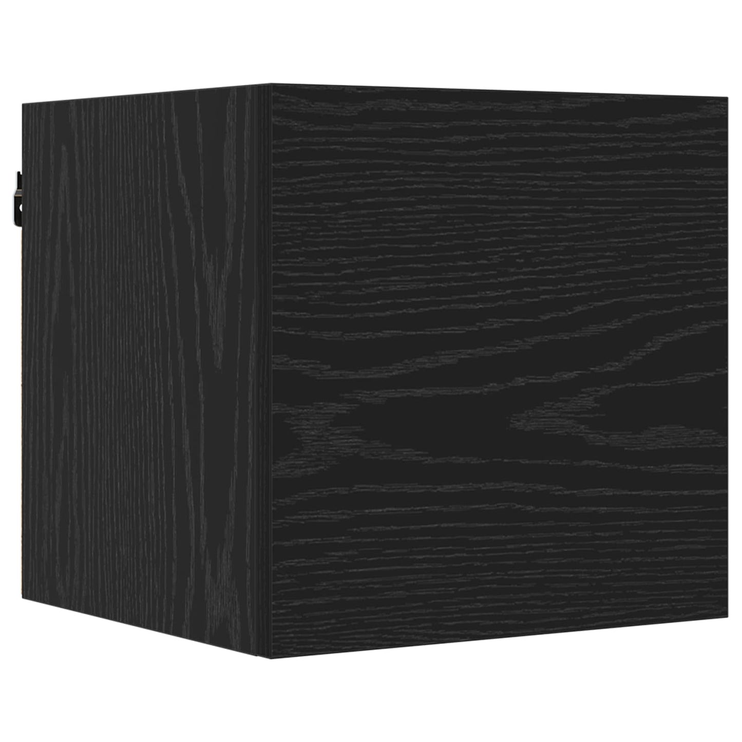 Wandgemonteerde TV-kast 8 pcs Zwart eiken 30,5 x 30 x 30 cm