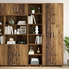 Dressoir 45x41x185 cm eikenhout bewerkt
