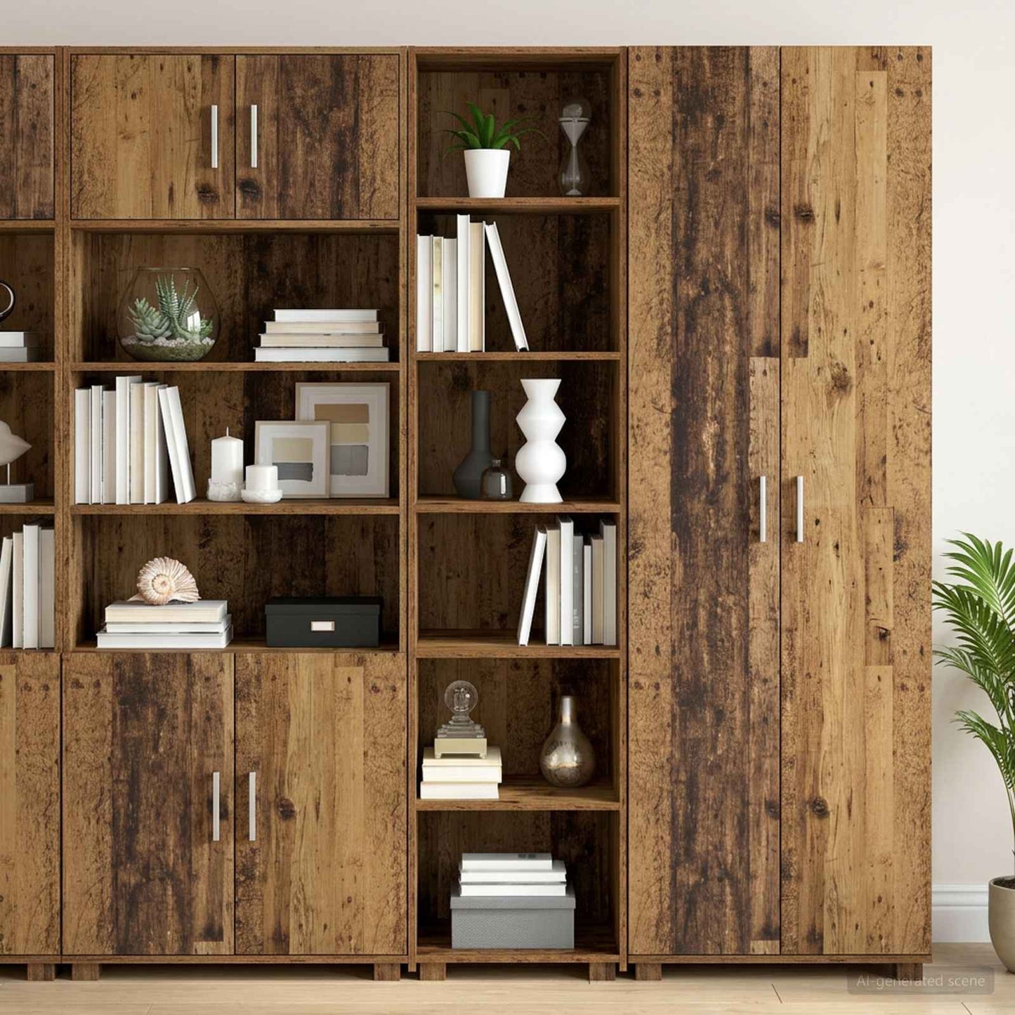 Dressoir Eikenhout 45 x 41 x 185 cm Bewerkt hout