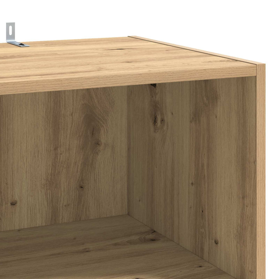 Dressoir Artisanaal eiken 45 x 41 x 185 cm Bewerkt hout