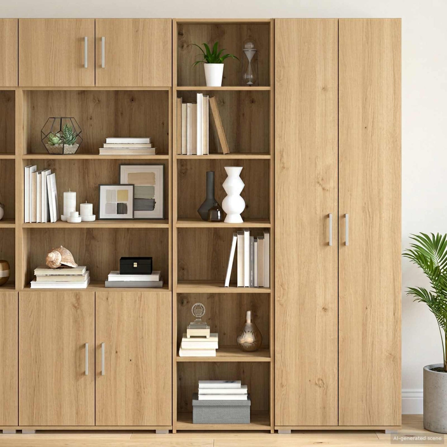 Dressoir Artisanaal eiken 45 x 41 x 185 cm Bewerkt hout