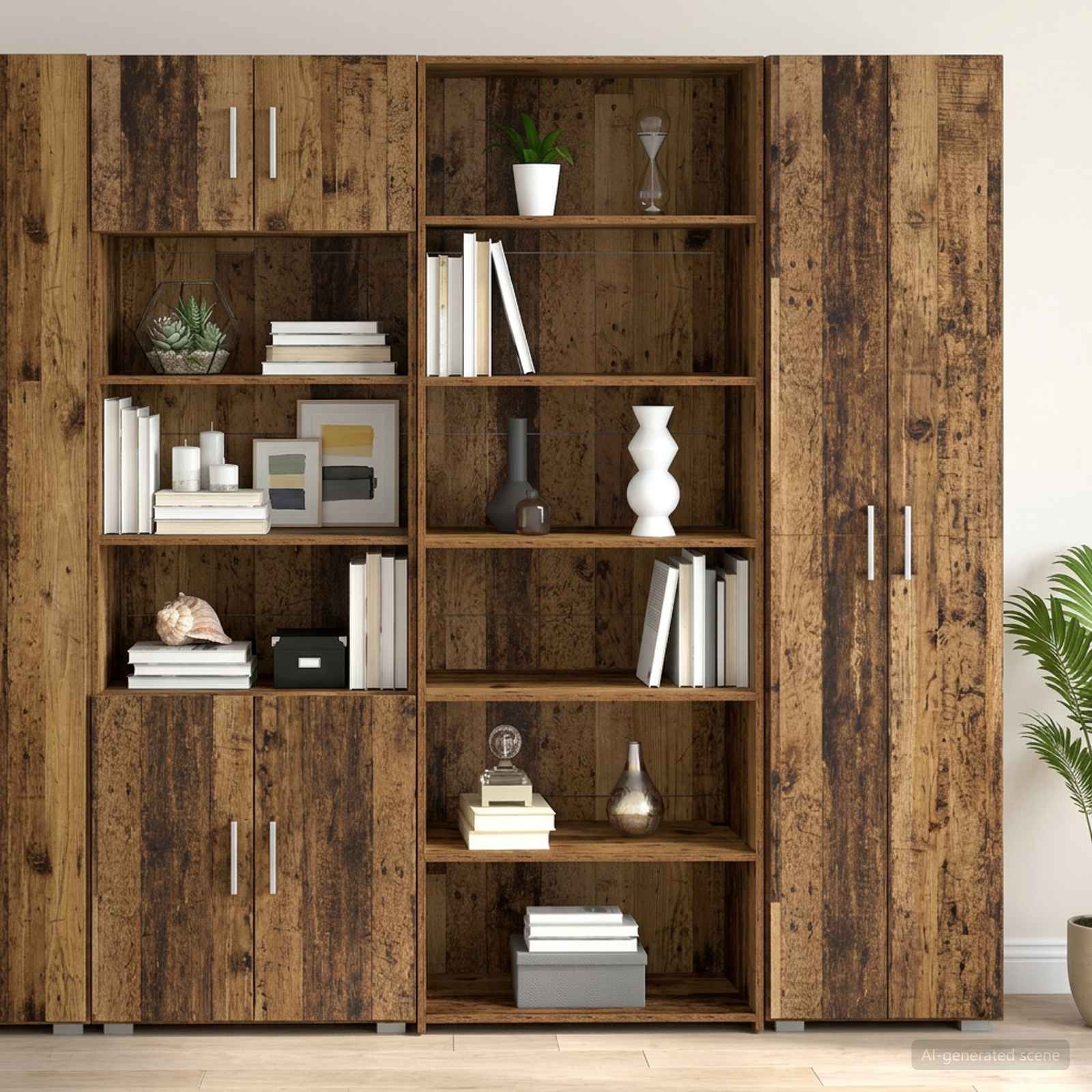Dressoir Eikenhout 70 x 41 x 185 cm Bewerkt hout