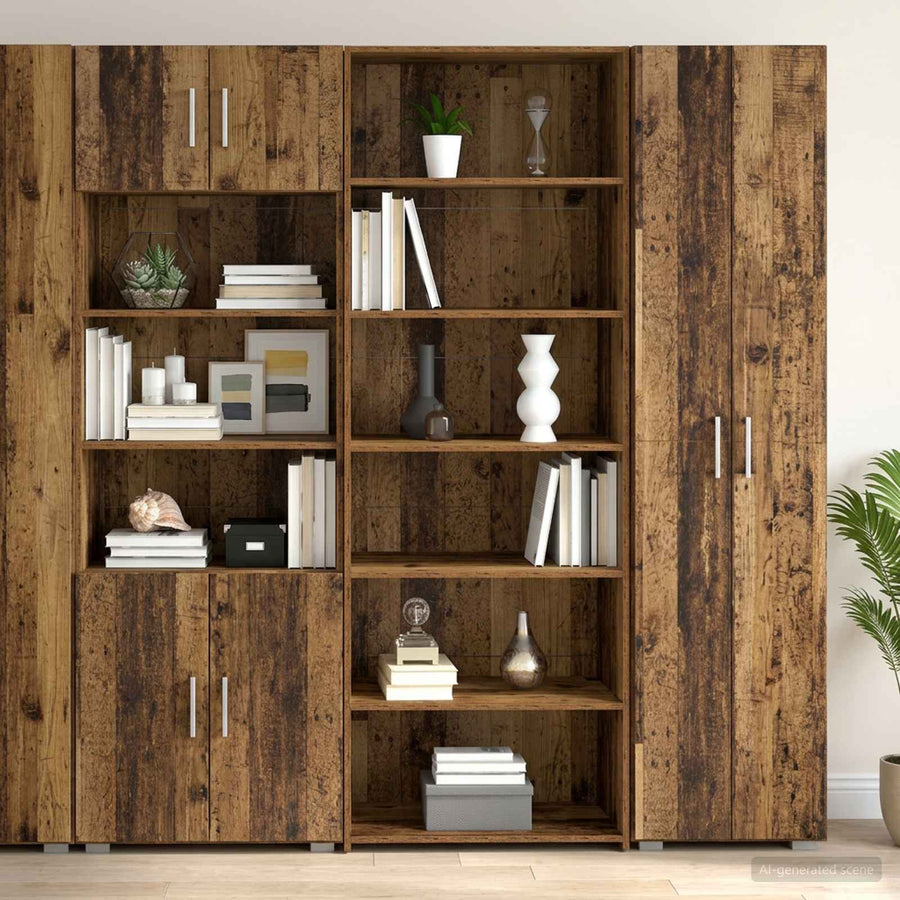Dressoir Eikenhout 70 x 41 x 185 cm Bewerkt hout