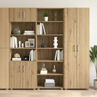 Dressoir 70x41x185 cm Artisanaal eiken bewerkt hout