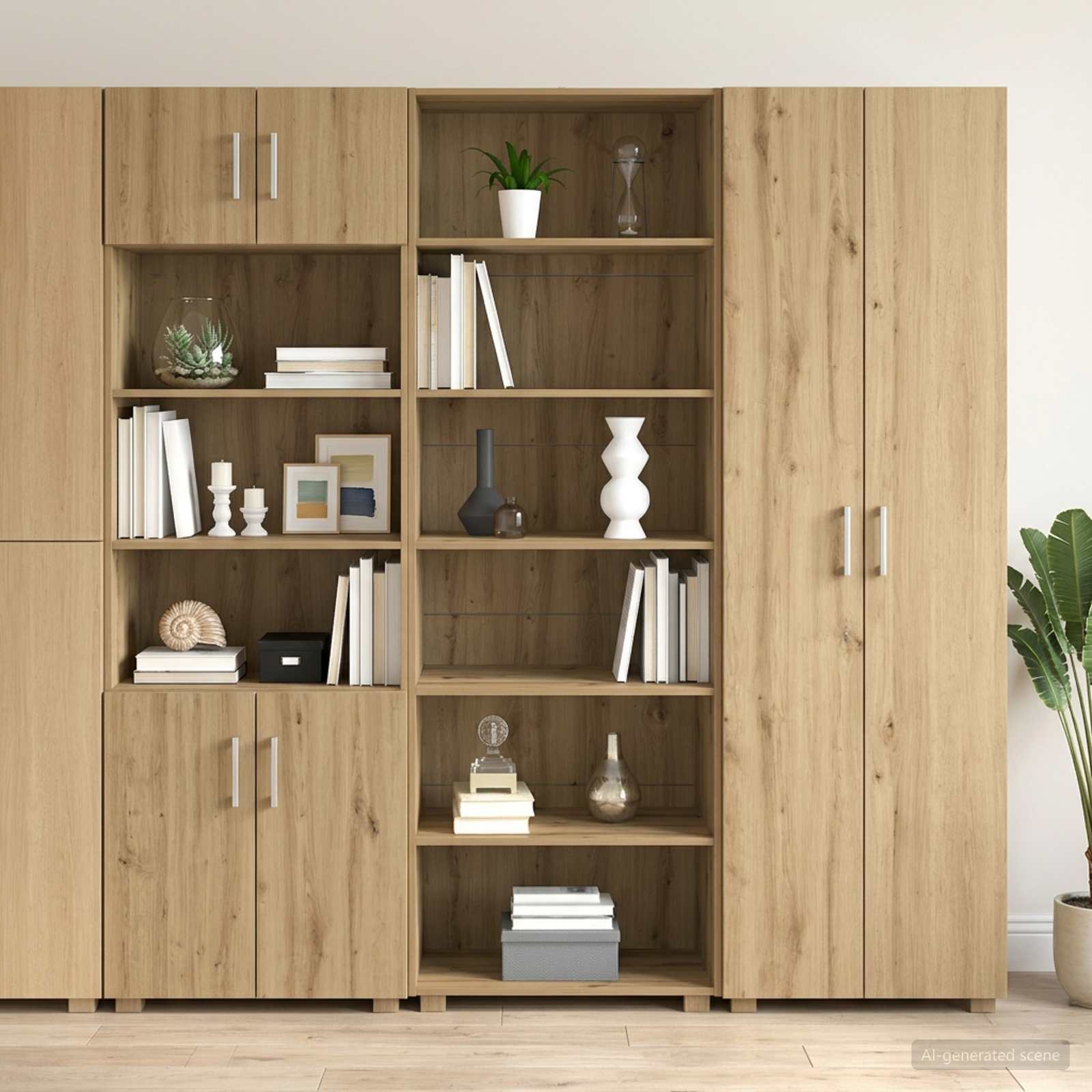 Dressoir Artisanaal eiken 70 x 41 x 185 cm Bewerkt hout
