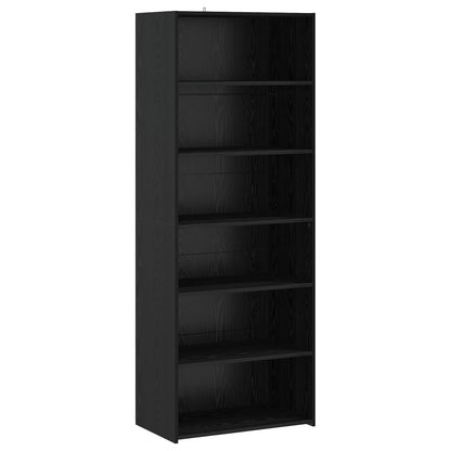 Dressoir Zwart eiken 70 x 41 x 185 cm Bewerkt hout