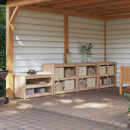 Buitenkeukenkast MEPPEL 4 st Natuurlijk Douglas