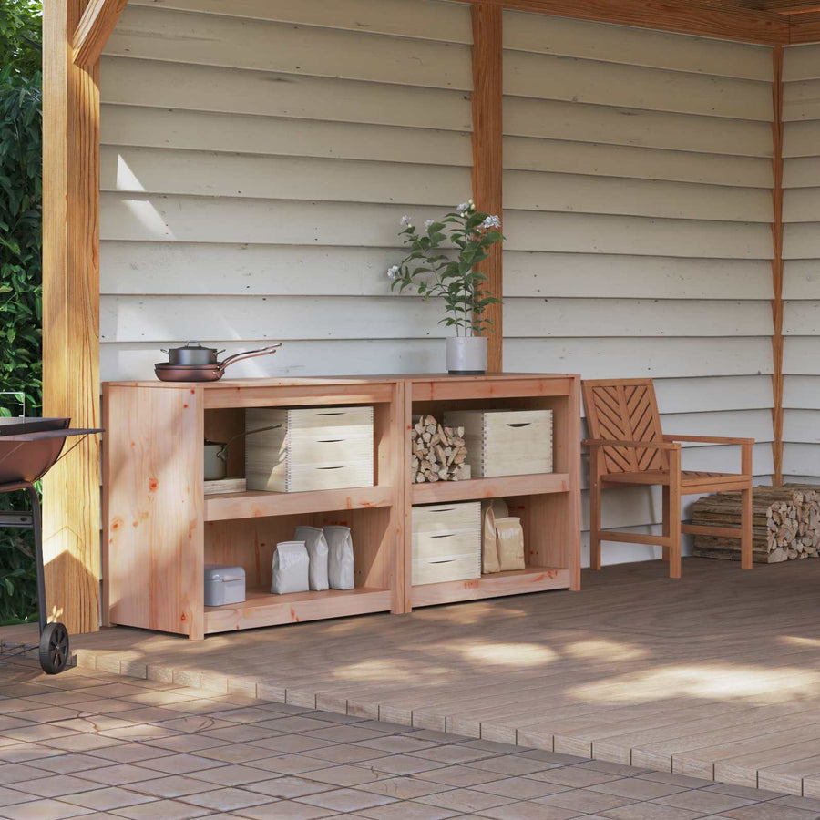 Buitenkeukenkast MEPPEL 2 pcs Natuurlijk Douglas