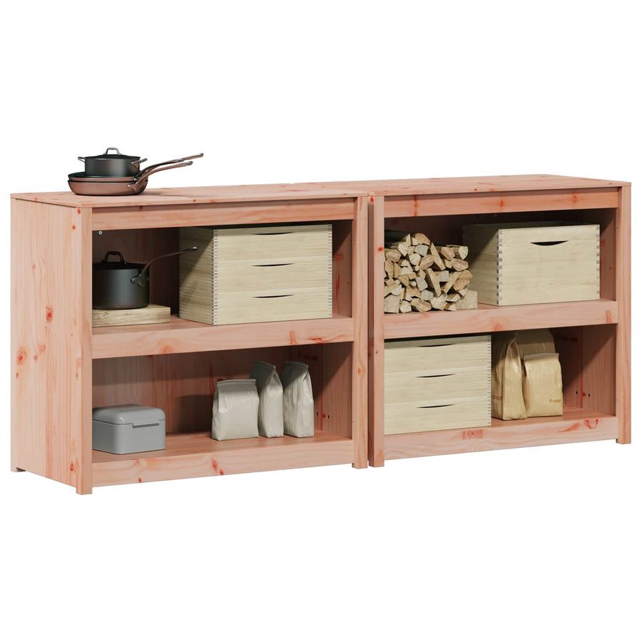 Buitenkeukenkast MEPPEL 2 pcs Natuurlijk Douglas