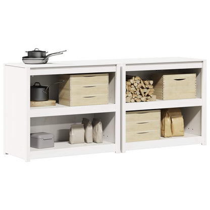 Buitenkeukenkast MEPPEL 2 pcs Wit 212 x 55 x 92 cm