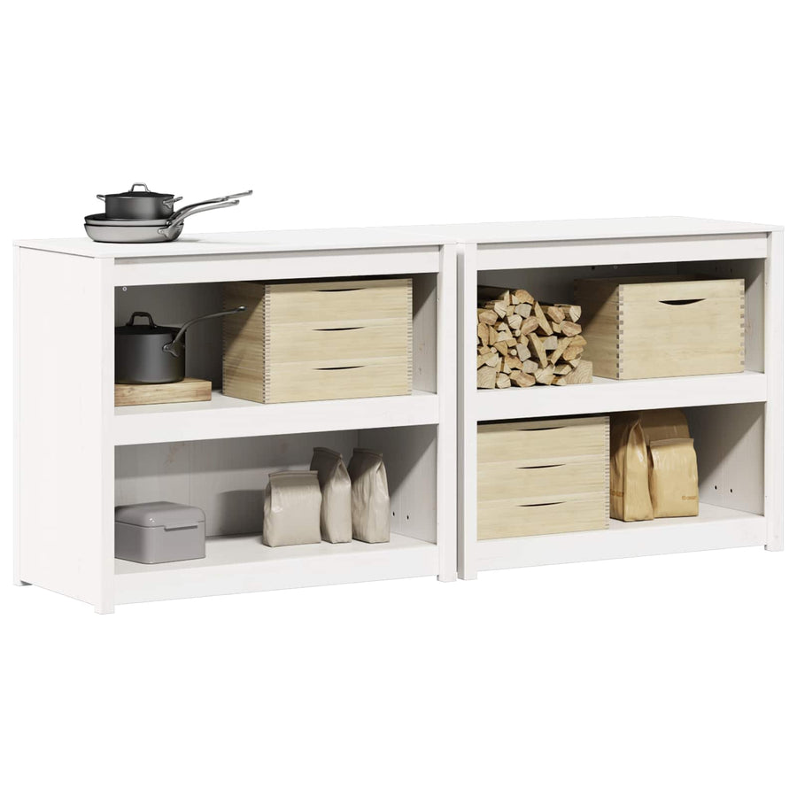 Buitenkeukenkast MEPPEL 2 pcs Wit 212 x 55 x 92 cm