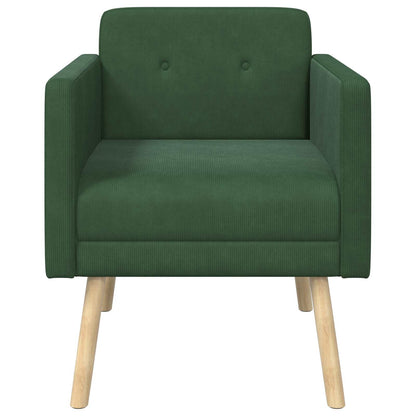 Accentstoel Jungle Groen Ribstof