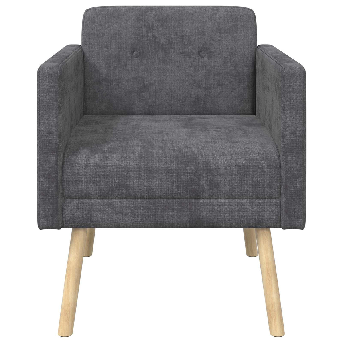 Accentstoel Donkergrijs Chenille Stof