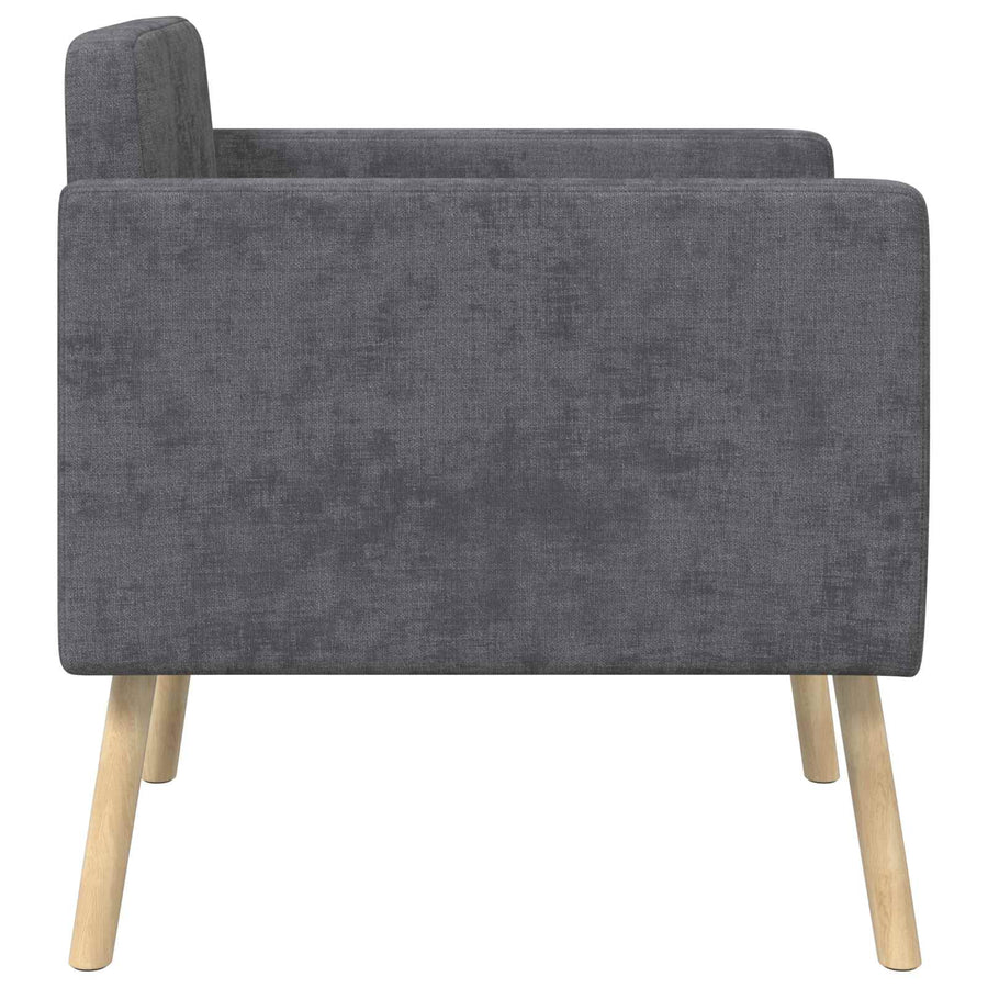 Accentstoel Donkergrijs Chenille Stof