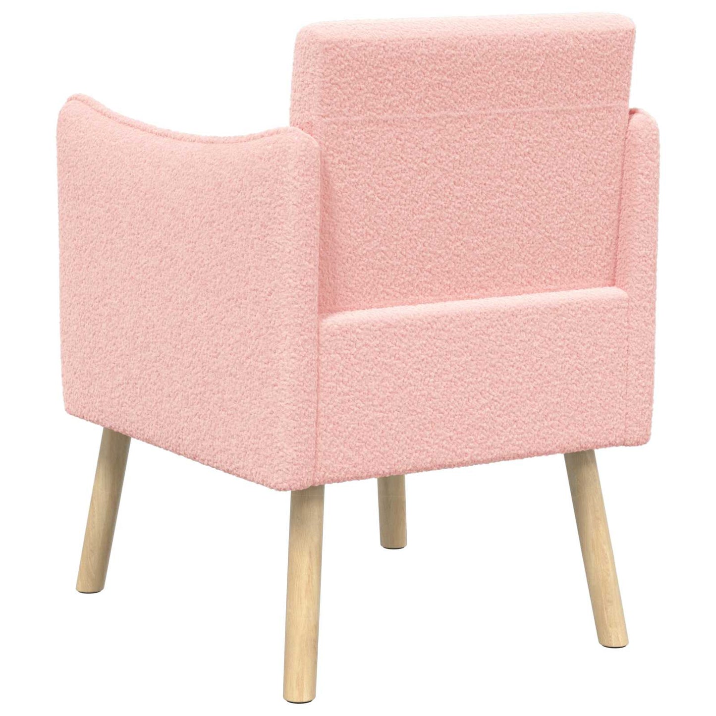 Accentstoel Roze Bouclé