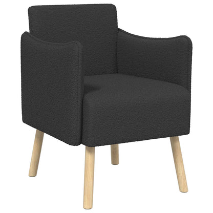 Accentstoel Donkergrijs Bouclé
