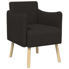 Accentstoel zwart bouclé 60x65x76 cm