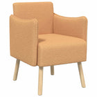 Accentstoel beige bouclé 60x65x76 cm