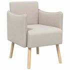 Accentstoel havermout korrelige velvet 60x65x76 cm