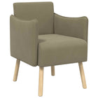 Accentstoel Kaki Korrelige velvet