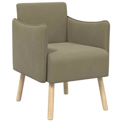 Accentstoel Kaki Korrelige velvet