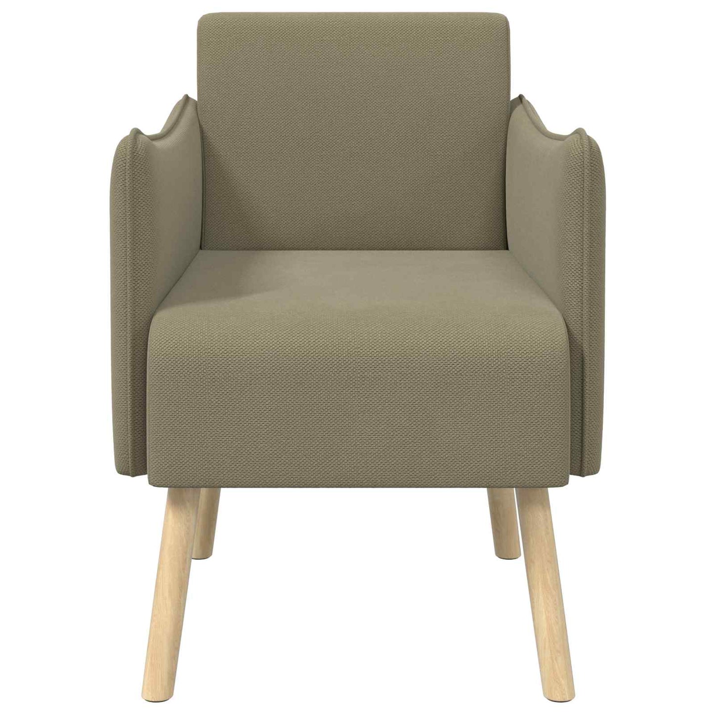 Accentstoel Kaki Korrelige velvet
