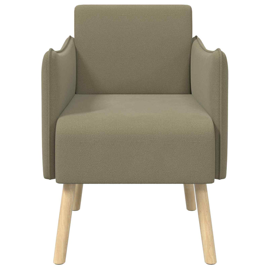 Accentstoel Kaki Korrelige velvet