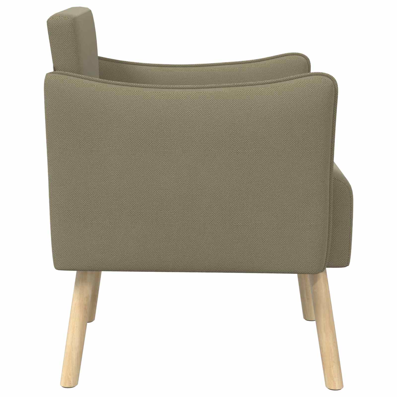 Accentstoel Kaki Korrelige velvet