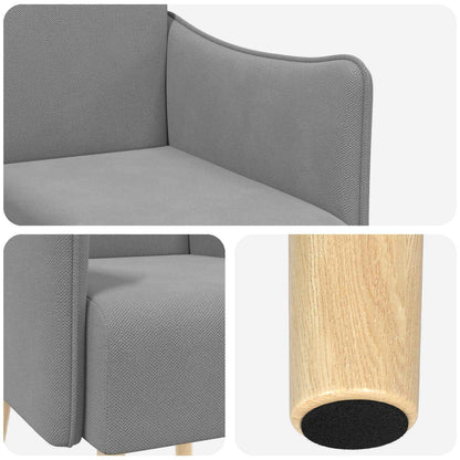 Accentstoel Donkergrijs Korrelige velvet