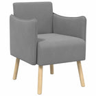 Accentstoel donkergrijs korrelige velvet 60x65x76 cm