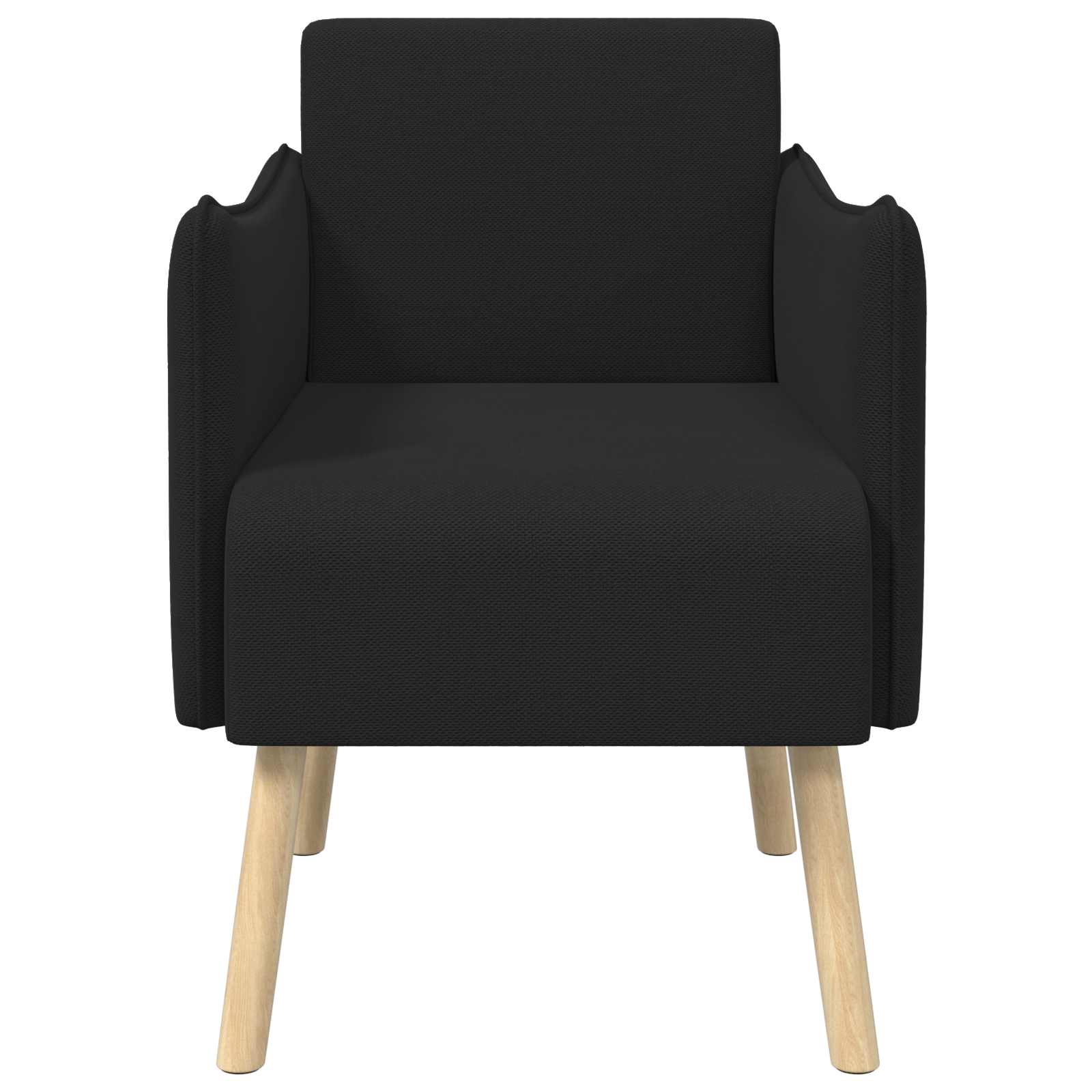 Accentstoel Zwart Korrelige velvet