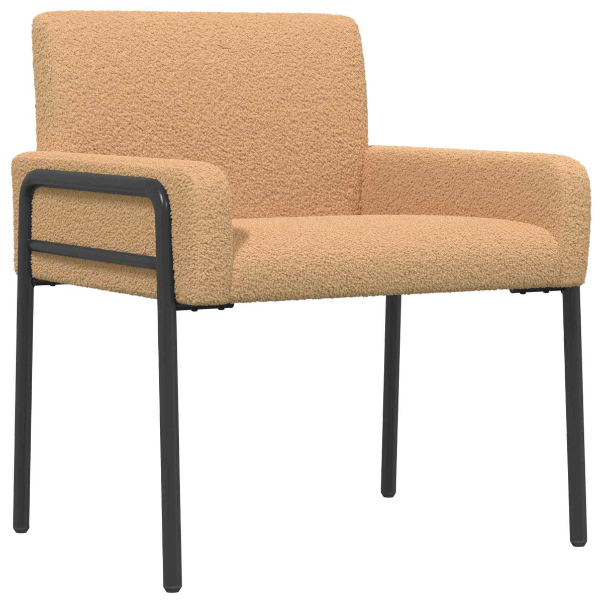 Accentstoel Beige Bouclé