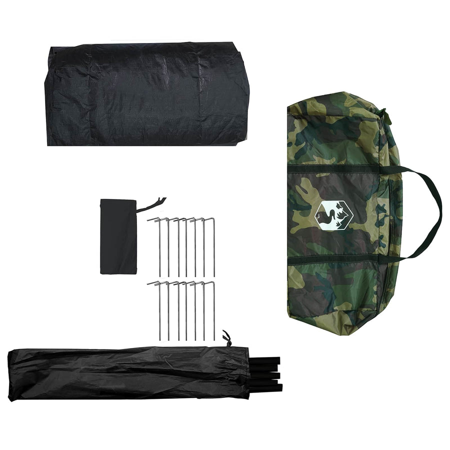 Vis tent Snelle Vrijgave -persoons 5-persoons Lichte Camouflage