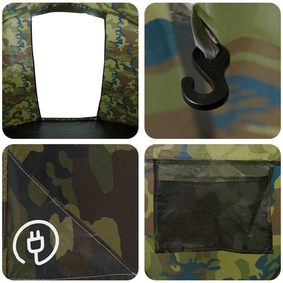 Vis tent Snelle Vrijgave -persoons 5-persoons Lichte Camouflage