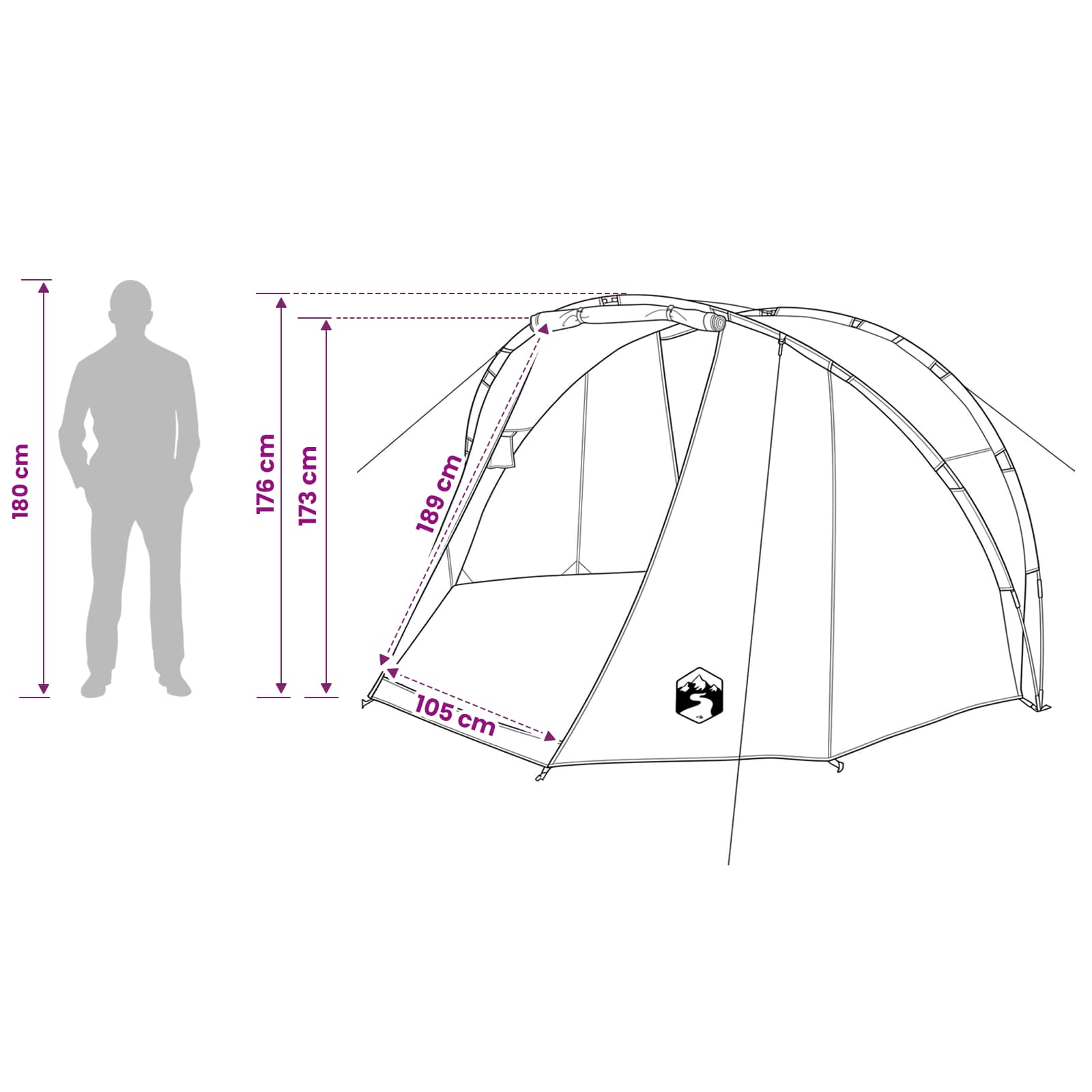 Vis tent Snelle Vrijgave -persoons 5-persoons Lichte Camouflage