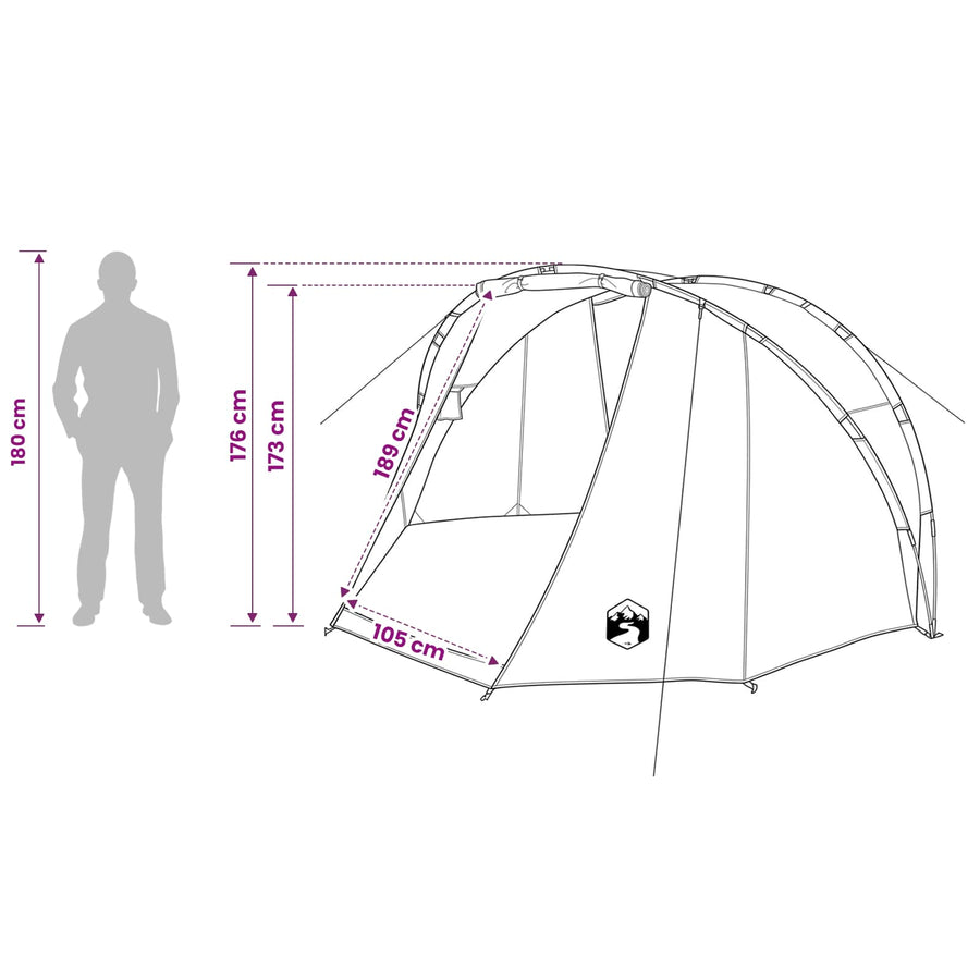Vis tent Snelle Vrijgave -persoons 5-persoons Lichte Camouflage