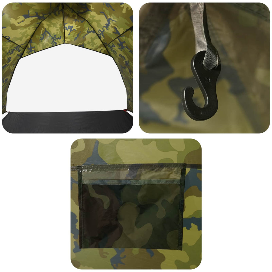 Vis tent Snelle Vrijgave 4-persoons Lichte Camouflage