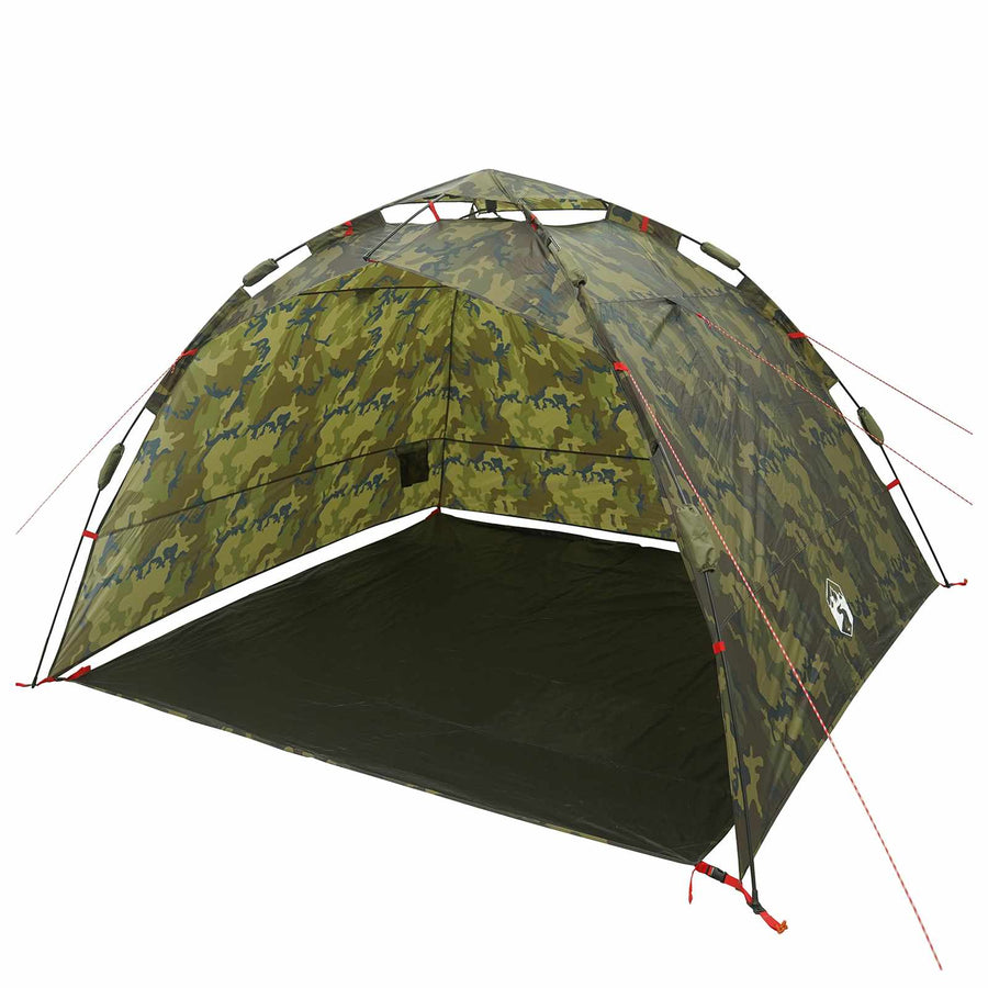 Vis tent Snelle Vrijgave 4-persoons Lichte Camouflage